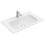 Villeroy & Boch Finion 80 x 50 cm-es beépíthető mosdó 1 csaplyukkal Stone White CeramicPlus felülettel túlfolyó nélkül - 416481RW Rendeld meg most