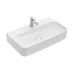 Villeroy & Boch Finion 80 x 47 cm-es mosdó 1 csaplyukkal CeramicPlus felülettel rejtett ViFlow túlfolyóval - 41688CR1 Expressz szállítás