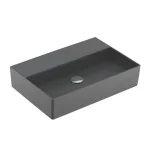 Villeroy & Boch Memento 2.0 60 x 42 cm-es mosdó csaplyuk és túlfolyó nélkül Graphite CeramicPlus felülettel - 4A226FI4 Olcsóbb