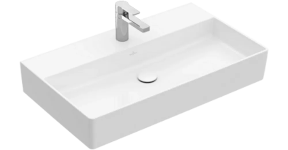 Villeroy & Boch Memento 2.0 80 x 47 cm-es mosdó 1 csaplyukkal túlfolyó nélkül - 4A228L01 Szuper ajánlat