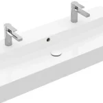 Villeroy & Boch Memento 2.0 120 x 47 cm-es mosdó 2 csaplyukkal CeramicPlus felülettel túlfolyó nélkül - 4A22C1R1 Népszerű