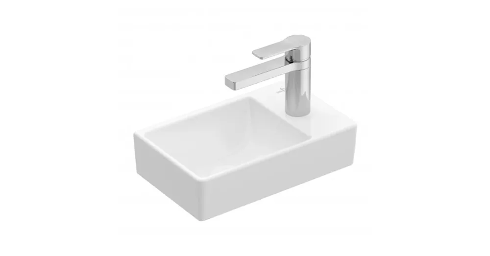 Korlátozott ajánlat Villeroy & Boch Avento 36 x 22 cm-es kézmosó túlfolyó nélkül, csaplyuk a jobb oldalon - 43003L01