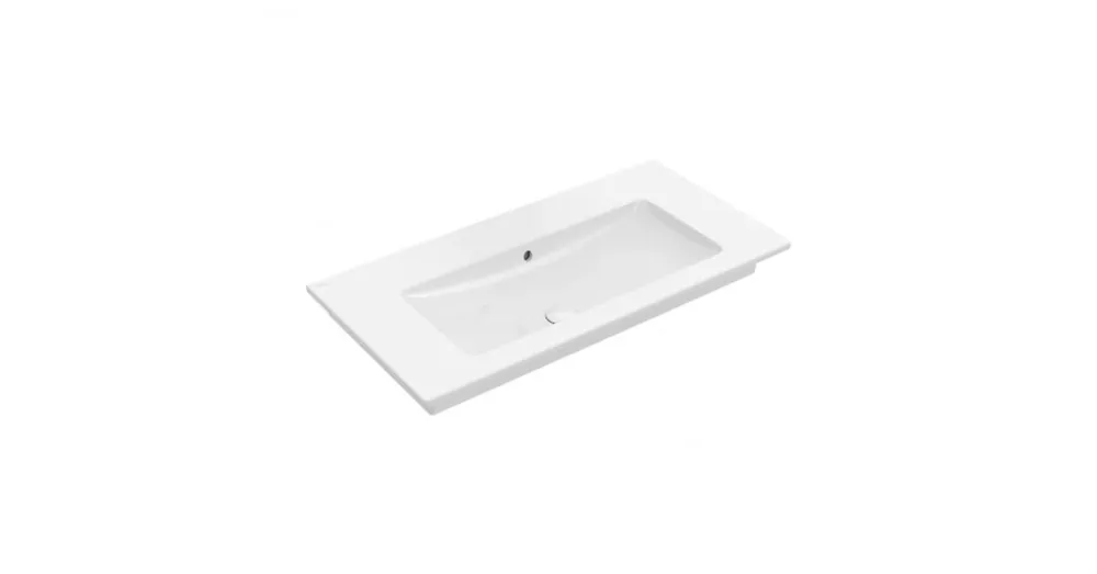 Villeroy & Boch Venticello 100 x 50 cm-es beépíthető mosdó csaplyuk nélkül CeramicPlus felülettel - 4104AJR1 Szuper akció