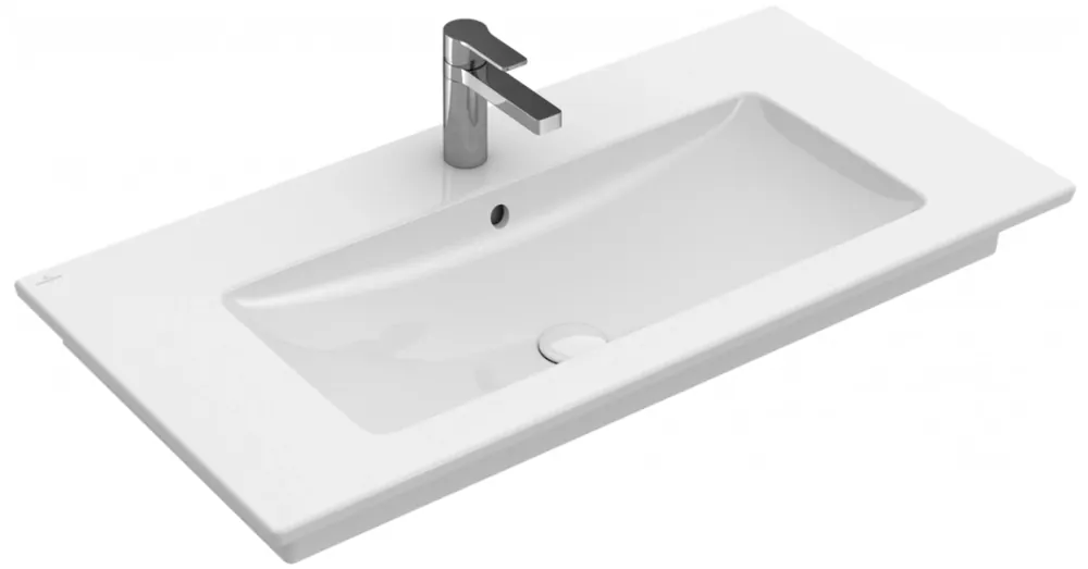 Villeroy & Boch Venticello 100 x 50 cm-es beépíthető mosdó 1 csaplyukkal - 4104AL01 Biztonságos fizetés