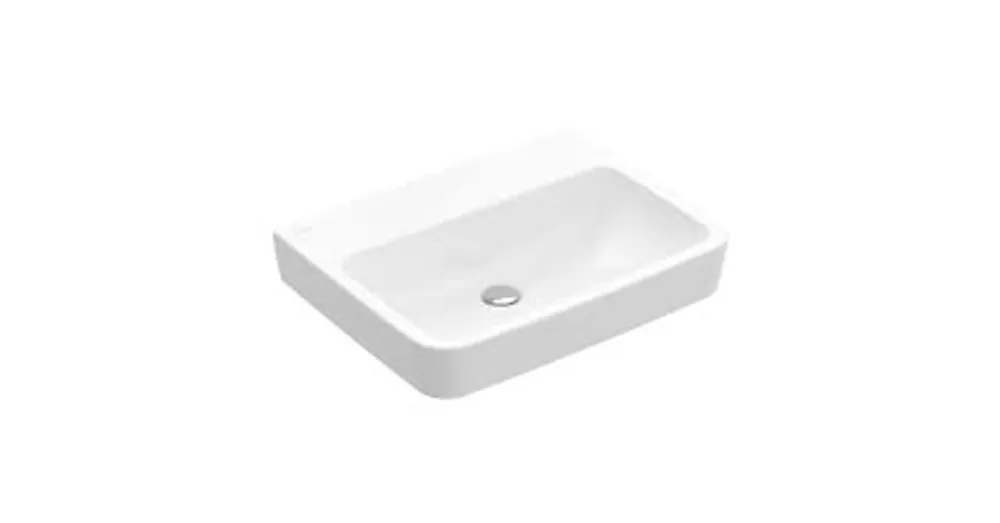 Nézd meg most Villeroy & Boch O.Novo 60 x 46 cm-es mosdó csaplyuk és túlfolyó nélkül CeramicPlus felülettel - 4A4163R1