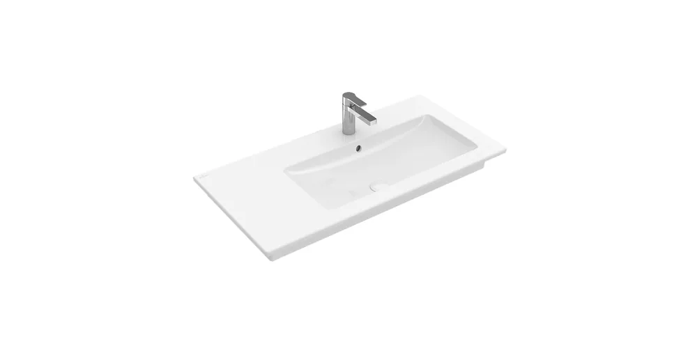 Legkelendőbb Villeroy & Boch Venticello 100 x 50 cm-es beépíthető mosdó 1 csaplyuk a jobb oldalon - 4134R101