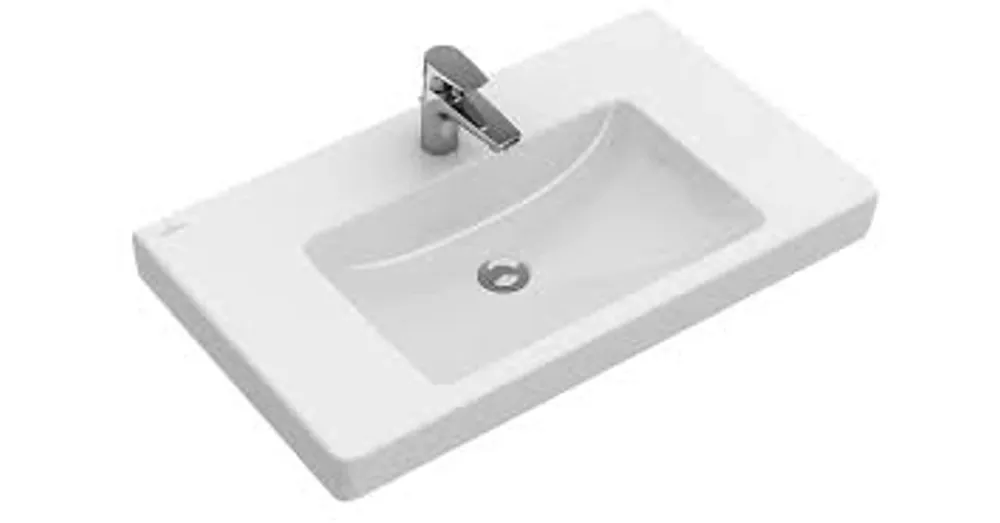 Szezonális akció Villeroy & Boch Subway 2.0 80 x 47 cm-es beépíthető mosdó 1 csaplyukkal CeramicPlus felülettel - 71758GR1