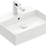 Villeroy & Boch Memento 2.0 60 x 42 cm-es mosdó 1 csaplyukkal Stone White CeramicPlus felülettel - 4A226GRW Vásárlói kedvenc