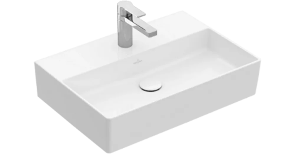 Prémium Villeroy & Boch Memento 2.0 50 x 42 cm-es mosdó 1 csaplyukkal túlfolyó nélkül - 4A225L01