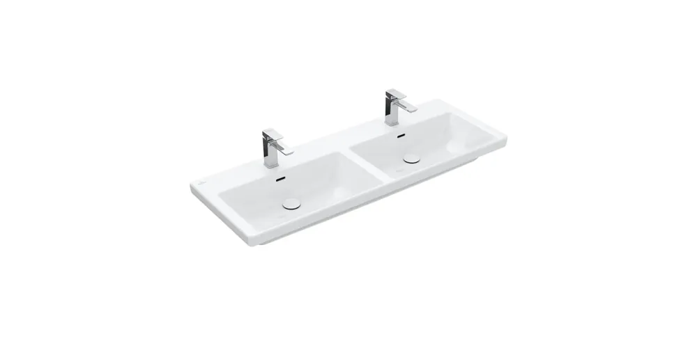 Villeroy & Boch Subway 3.0 Beépíthető duplamosdó Fehér Alpin CeramicPlus felülettel 4A71D5R1 Biztonságos vásárlás