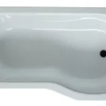 Vedd meg online JIKA TIGO 160x80/70 cm aszimmetrikus kád, jobbos, beépíthető H2202100000001