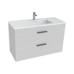 Vedd meg most JIKA CUBE alsószekrény mosdóval, 2 fiók, 100x43 cm, fehér H4536521763001