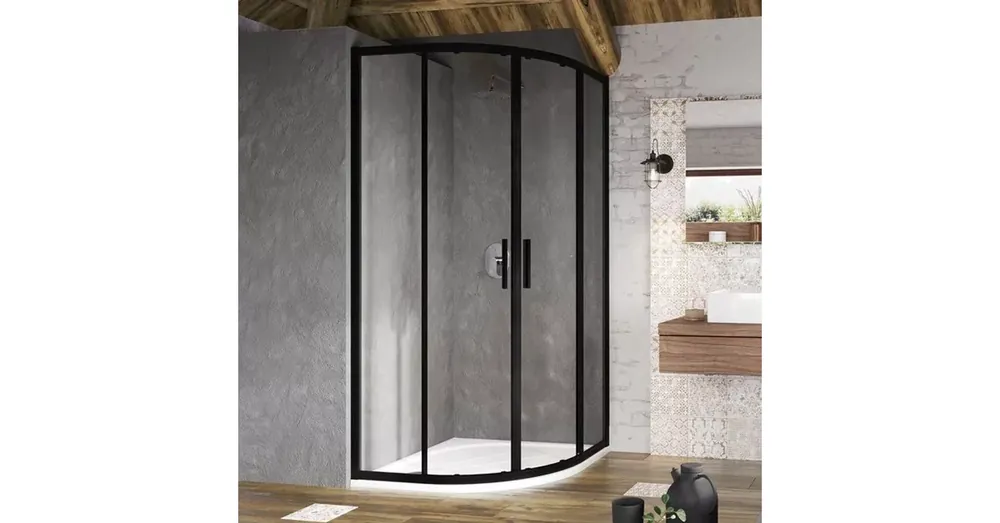 Népszerű Ravak Blix Zuhanykabin BLSCP4-90 fekete +Transparent X3BM70300Z1