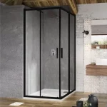 Árengedmény Ravak Blix Zuhanykabin BLSRV2-80 fekete +Transparent X1LM40300Z1