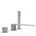 Kihagyhatatlan ajánlat Tres Cuadro-Tres kádperembe építhető kádcsaptelep 220 mm-es kifolyóval 00616104