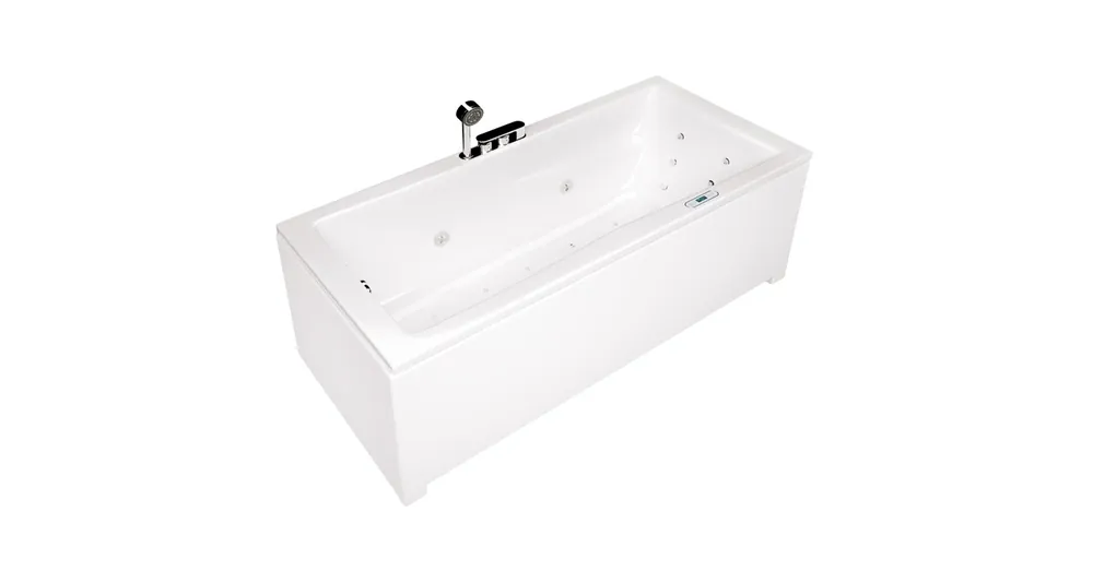 Gyors szállítás Wellis Huron E-Drive 180 hidromaszsázs kád balos Retro csapteleppel WK00196