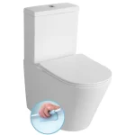 Akciós ár Sapho PACO RIMLESS kombi WC alsó/hátsó kifolyású, tartállyal, ülőke nélkül (PC1012WR)