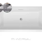 Ne maradj le M-Acryl Sabina Pro Slim 170x75 cm egyenes kád kádlábbal 12483