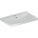 Geberit iCon Light pultra ültethető mosdó, 75x48cm, csaplyukkal és túlfolyóval, fehér (501.848.00.1) Korlátozott ajánlat