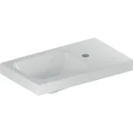 Geberit iCon Light kézmosó, 53x14x31cm, csaplyuk és pakolófelület jobb oldalt, túlfolyó nélkül, fehér (501.832.00.1) Kihagyhatatlan ajánlat