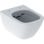 Geberit Smyle Square fali WC, mélyöblítésű, rövidített, zárt forma, Rimfree, 49cm (500.379.01.1) Outlet