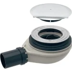 Geberit zuhanytálca lefolyó d90, szelepfedéllel, vízzár magasság 30 mm, PE lefolyó, d40mm, fényes króm, szifon csatlakozó PE-HD (150.583.21.1) Korlátozott ajánlat