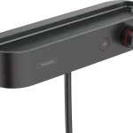 Árengedmény Hansgrohe ShowerTablet Select Zuhanytermosztát 400, falsíkon kívüli szereléshez matt fekete 24360670