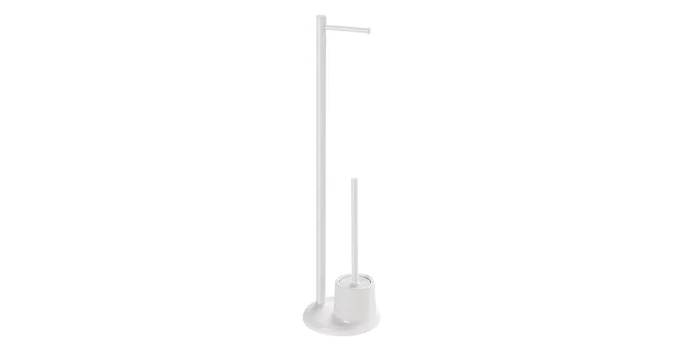 SAPHO AQUALINE WHITE LINE álló WC-papírtartó kefével, fehér (MM32) Utolsó esély