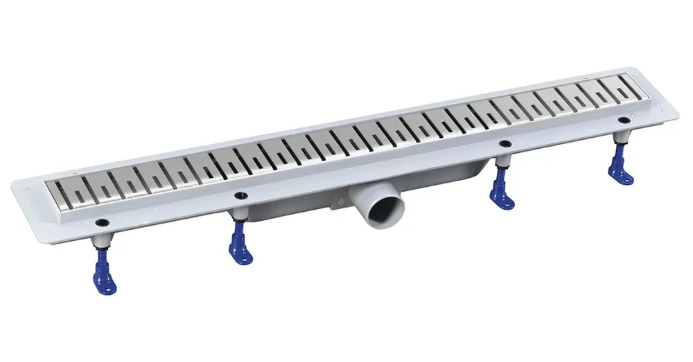 Kedvezményes ár SAPHO POLYSAN KLAVER padlóösszefolyó, inox ráccsal, superflow, DN50, 710x122x65mm (73721)