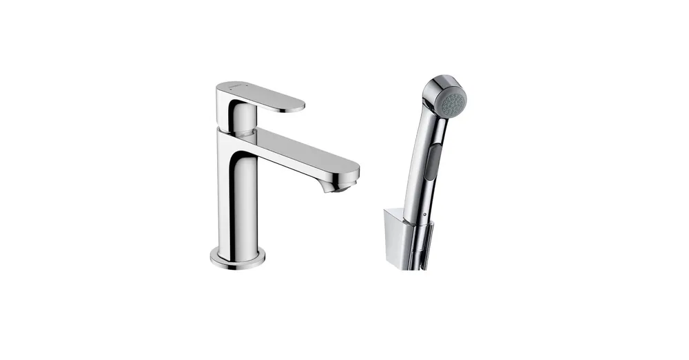 Hansgrohe REBRIS S 110 mosdócsaptelep bidette zuhannyal, leeresztő nélkül, króm, 72215000 Vedd meg most