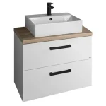 Ajánlat SAPHO AQUALINE VEGA bútorszett, csaptelep nélkül, 82,5x71,4x45cm, fehér (VG083-01)