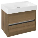 SAPHO NIRONA mosdótartó szekrény, 2 fiókkal, 67x51,5x43cm, sherwood tölgy (NR070-1515) Expressz kézbesítés