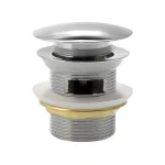 Végkiárusítás SAPHO AQUALINE klik-klak kádlefolyó, nagy dugóval, 5/4“, 10-40mm, 60mm, króm (TF5005)