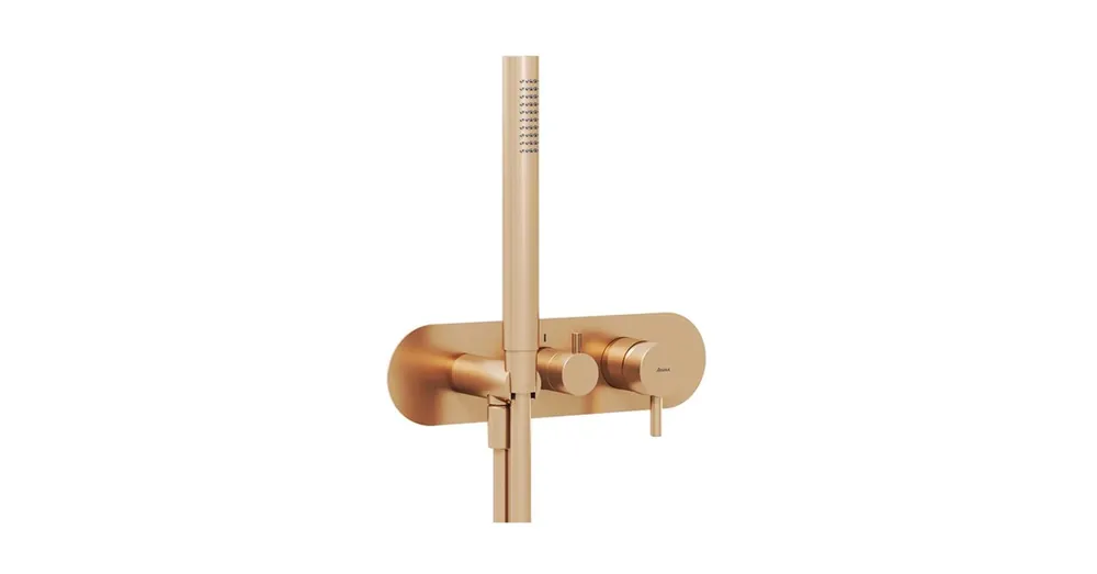 Exkluzív ajánlat Ravak Espirit ES 068.60RGB.O3.RB07D.+S Falba süllyesztett csaptelep szettel, háromutas, belső egység nélkül - Rose Gold Brushed X070356