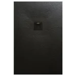 Utolsó esély AREZZO design SOLIDSoft zuhanytálca 140x90 cm, FEKETE, színazonos lefolyóval AR-90140B