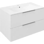 Azonnal elérhető Sapho CIRASA Mosdótartó szekrény, 2 fiókkal, 79,8x52x46cm, fényes fehér (CR801-3030)