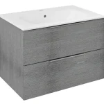 Sapho CIRASA Mosdótartó szekrény, 2 fiókkal, 69,8x52x46cm, ezüst tölgy (CR701-1111) Legjobb ár