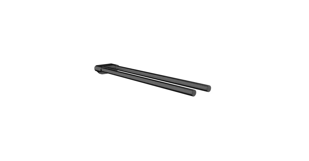 Legkelendőbb AREZZO design NORO 2 ágú törölközőtartó, fekete AR-5013343