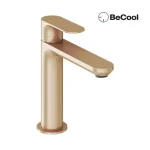 Azonnal elérhető Ravak Eleganta EL 012.61RGB Álló mosdócsaptelep BeCool 174 mm, leeresztő nélkül, Rose Gold Brushed X070413