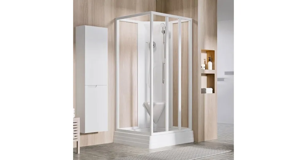 Különleges ajánlat Ravak Supernova ASBP3-80 Zuhanybox Fehér+transparent 83644112Z1