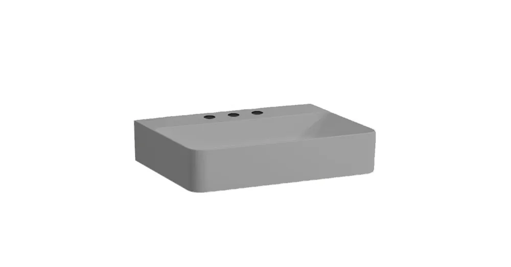 LAUFEN VAL Mosdó, három csaplyukkal, túlfolyónyílás nélkül, Graphite matt H8102827581581 Korlátozott ajánlat
