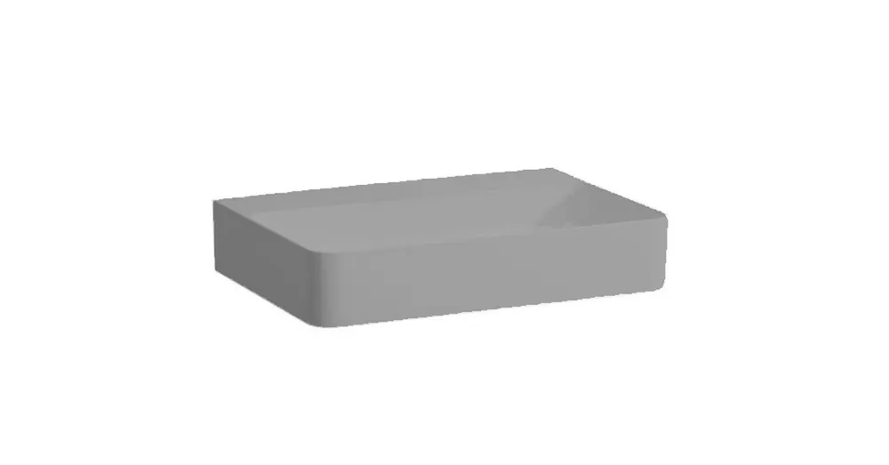 LAUFEN VAL Mosdótál, alsó felülete csiszolt, túlfolyónyílás nélkül, csaplyuk nélkül, Graphite matt H8162837581121 Biztonságos fizetés