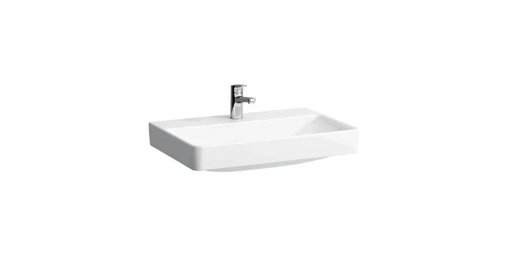 LAUFEN PRO S Mosdótál, alsó felülete csiszolt, egy csaplyukkal, túlfolyónyílás nélkül, túlfolyócsatorna nyílása nélkül a lefolyószelepben, Fehér LCC Active bevonattal H816967A001561 Gyors szállítás