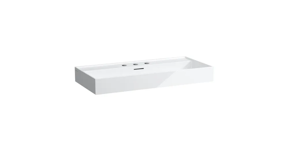 LAUFEN Kartell LAUFEN Mosdó, 3 csaplyukkal, Fehér LCC bevonattal H8103374001081 Kiárusítás