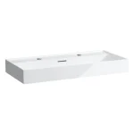 Akció LAUFEN Kartell LAUFEN Mosdó, két csaplyuk, Fehér LCC Active bevonattal H810337A001071