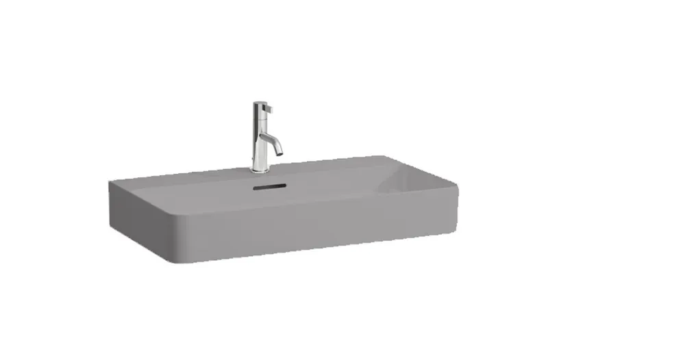 LAUFEN VAL Mosdótál, alsó felülete csiszolt, egy csaplyuk, középen, Graphite matt H8162857581041 Ajánlat