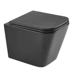 Népszerű Wellis Aurora Black tornado ultracsendes fali rimless WC matt fekete WF00185
