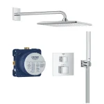 Olcsóbb Grohe Grohtherm Cube Rejtett zuhanyrendszer Rainshower Mono 310 Cube fejzuhannyal 34868000