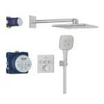 Prémium Grohe Grohtherm SmartControl Rejtett zuhanyrendszer Rainshower SmartActive 310 Cube fejzuhannyal 34864DC0