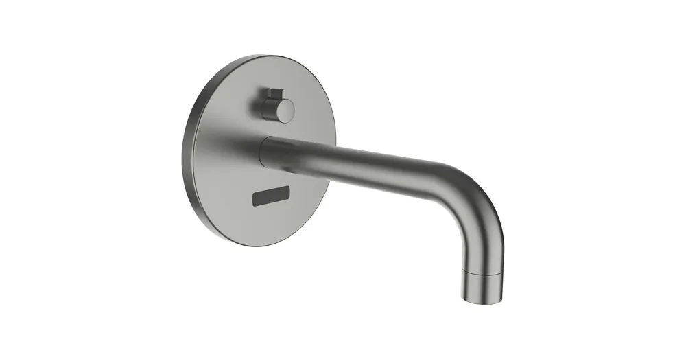 LAUFEN Twintronic Electronic, beépített mosdó csaptelep infra érzékelővel Simibox Standard & Simibox Light-hoz, merev kifolyócső, 175 mm, szárazelemmel, fenti szerelvény, 230 V hálózatra, PVD szálhúzott rozsdamentes acél HF707022423000 Kiárusítás